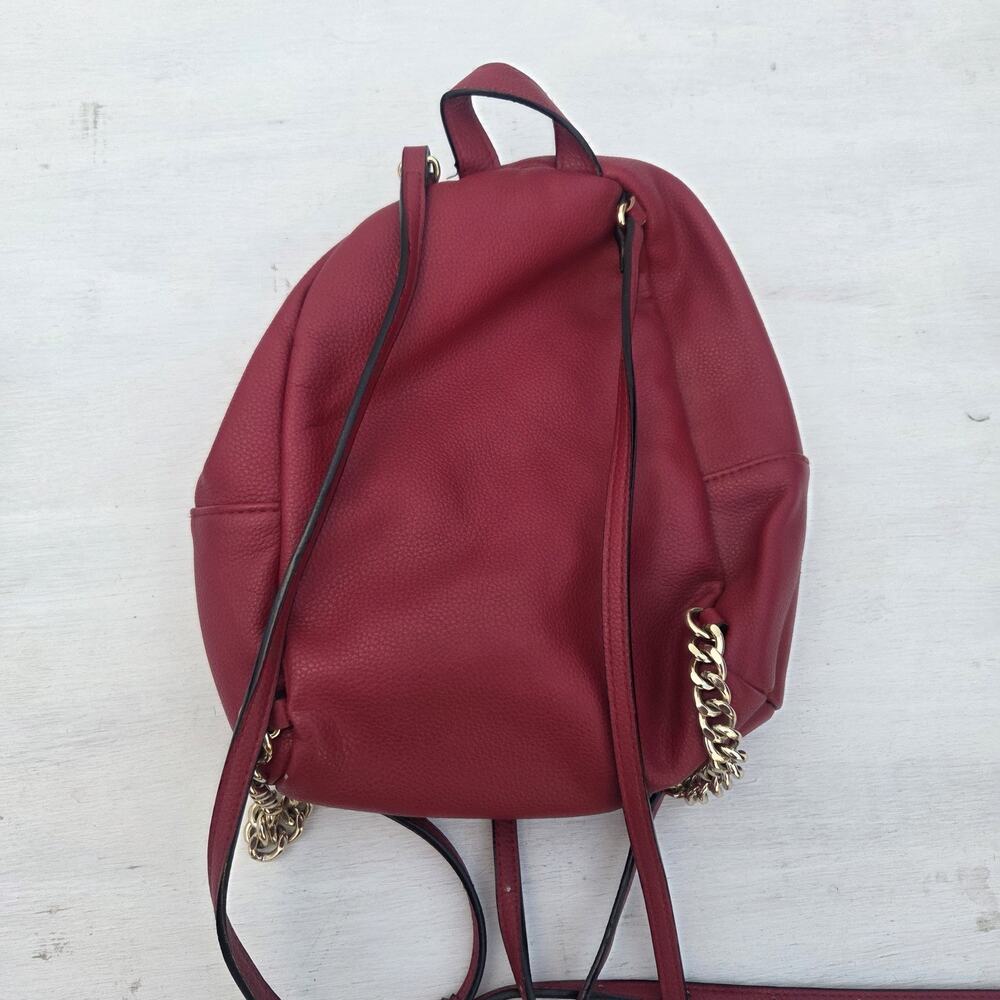 Victoria's Secret V-quilt Mini City Backpack Red Chain READ - Picture 7 of 11